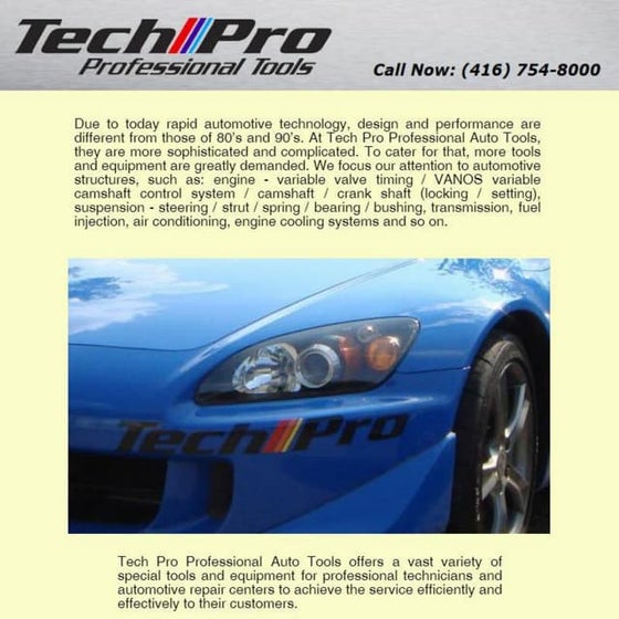 Tech Pro Professional Auto Tools presentations