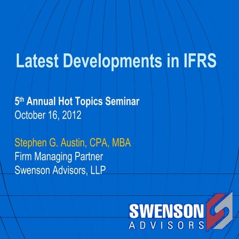Latest IFRS Developments from Hot Topics Seminar 