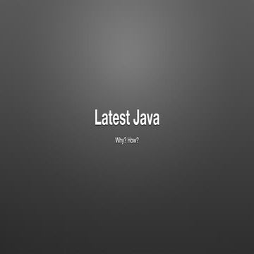 Latest java | PPT