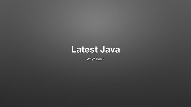 Latest java