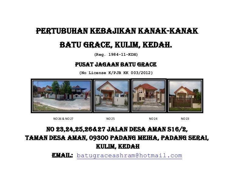 Web View Batu Grace Ashram Introduction The Pusat Jagaan Batu Grace Was Established In January 2009 Doc Document