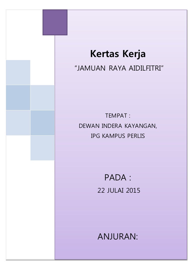 Kertas Kerja Jamuan Hari Raya - Kertas Kerja Qurban 2011 ...