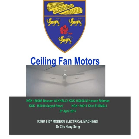 Ceiling Fan Ppt