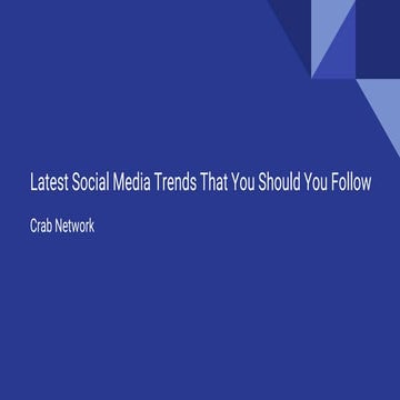 Latest social media trends that you should you follow