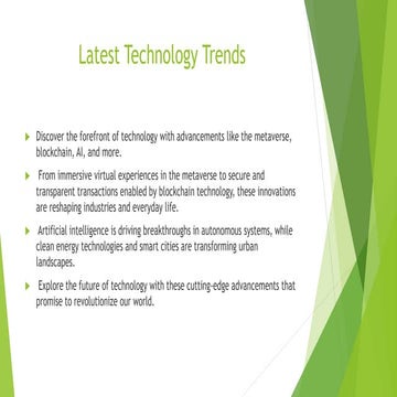 Latest technology trends about metaverse, AI robotics, And smart cities