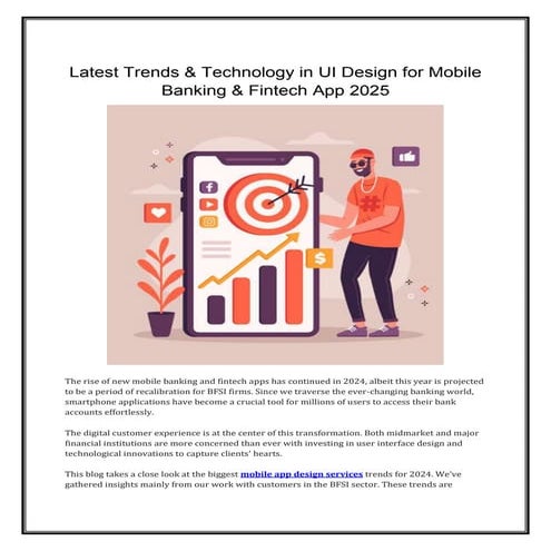 Latest Trends & Technology in UI Design for Mobile Banking & Fintech App 2025...