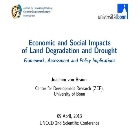 The Scientific Conceptual Framework for Land Degradation Neutrality | PDF