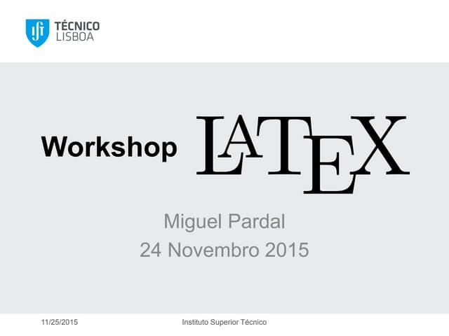 LaTeX workshop (NEB)