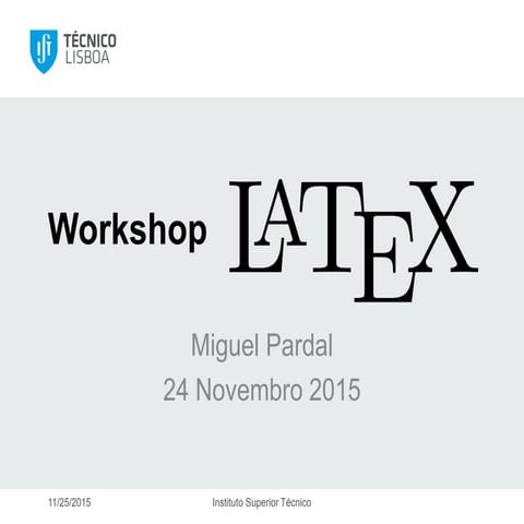LaTeX workshop (NEB) | PDF