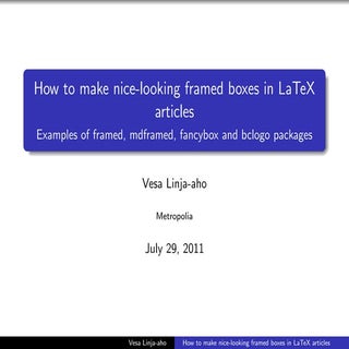 How to make boxed text with LaTeX