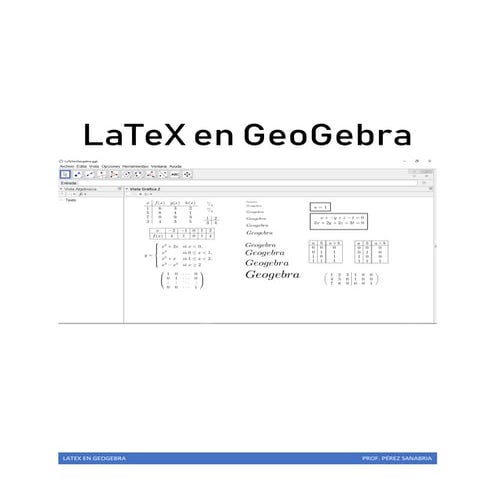 LaTeX en GeoGebra