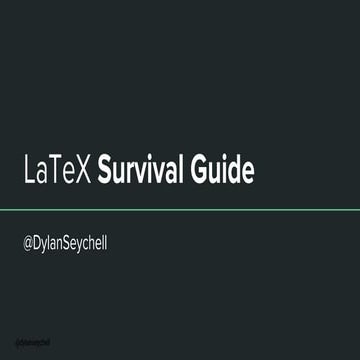 LaTeX Survival Guide 