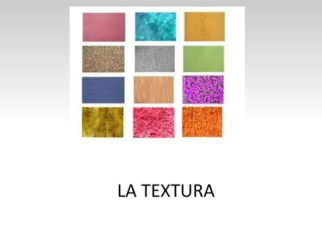 La textura