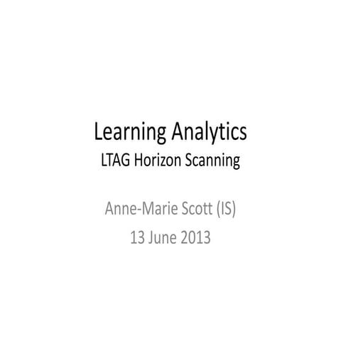 LTAG Horizon Scanning