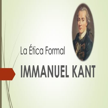 La Ética formal