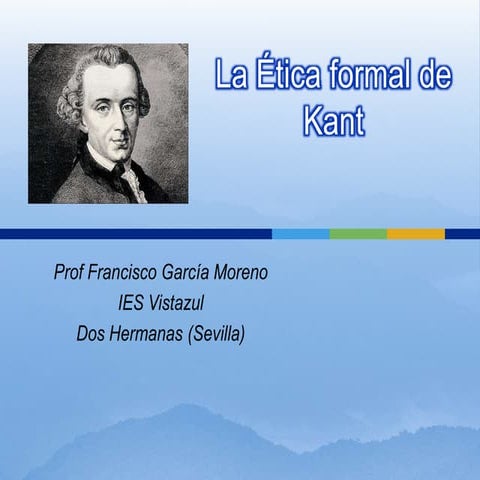 La ética formal de kant