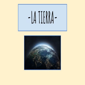 Presentacion sobre el Planeta Tierra | PPT