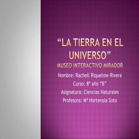 La tierra en el universo