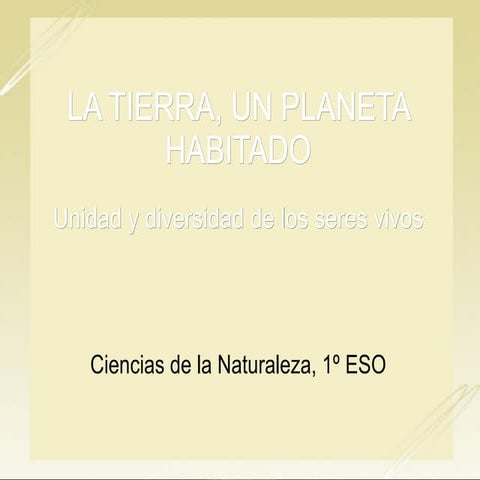La tierra un planeta habitado