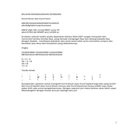 LATIHAN MS. WORD | DOC