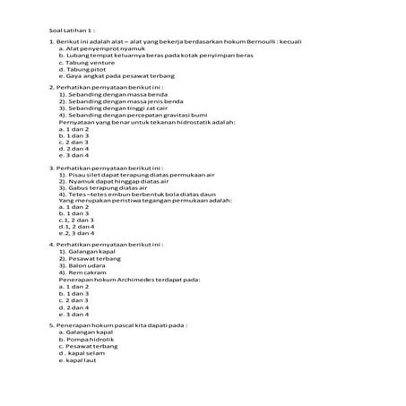Latihan soal-1 2 SMA