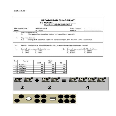 Latihan 1.16 ms.word