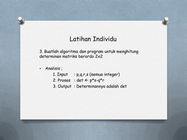 Latihan individu