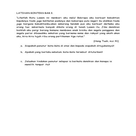 Latihan konteks bab 4 | DOCX