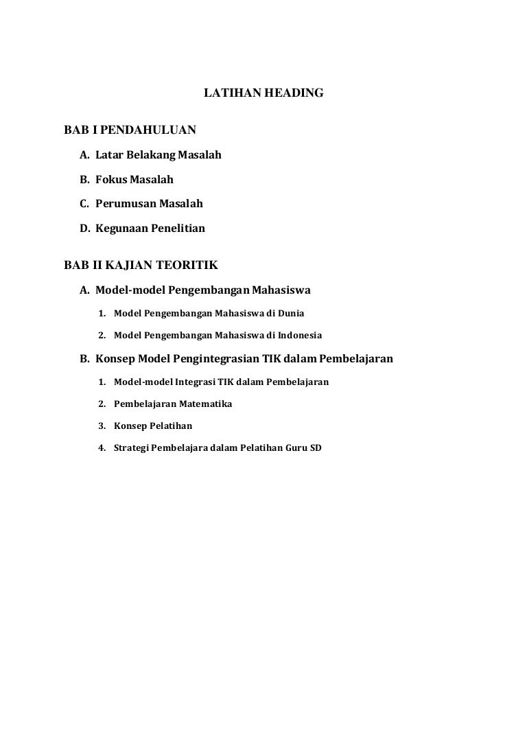 Latihan Microsoft Word