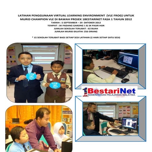 Latihan penggunaan virtual learning environment murid