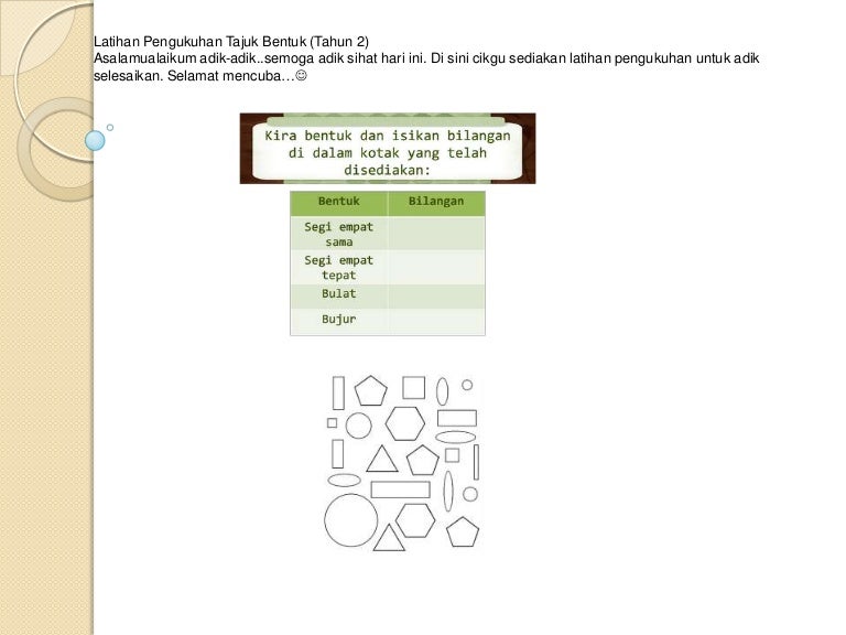Latihan Pengukuhan Benyuk Tahun 2