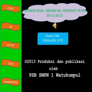 Latihan prediksi UN IPA SMP 2013