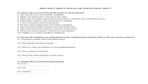 LATIHAN SOAL SINGULAR AND PLURAL NOUN.docx