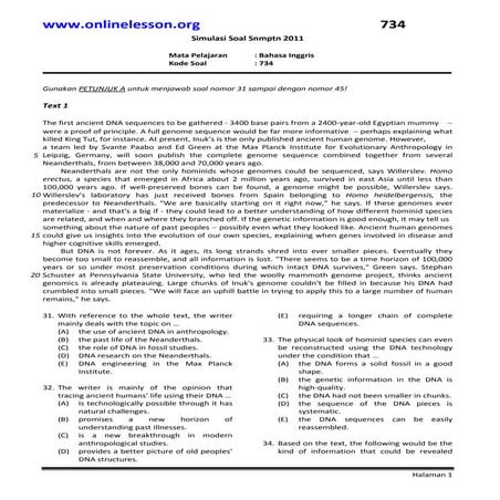 Soal SNMPTN Bahasa Inggris