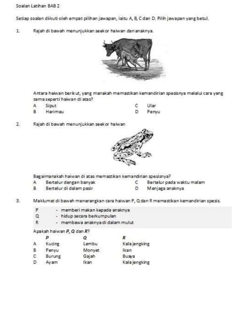 Lembaran kerja sains tahun 5