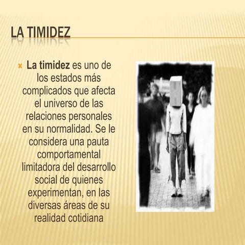 La timidez | PPTX