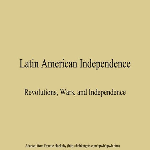 Latin American Revolution (2008 version)