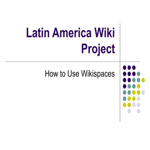 Latin America Wiki Project