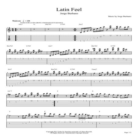 Latin feel tab.