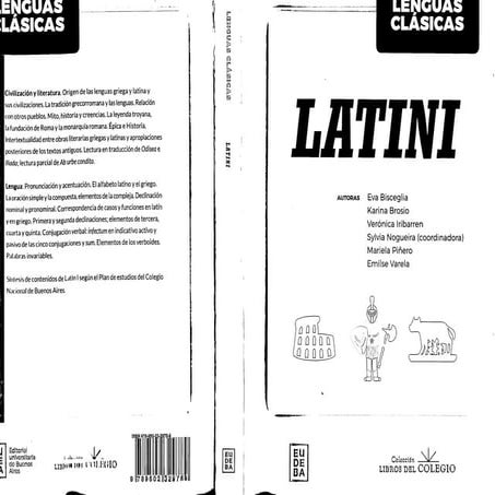 Latini libro de texto para estudiar latín | PDF