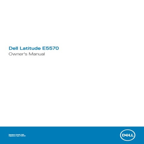 Dell latitude e5570 Service Manual PDF (English) / User Guide