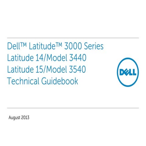 ONGC LAPTOP Latitude 14 _15_3000_series_technical_guidebook