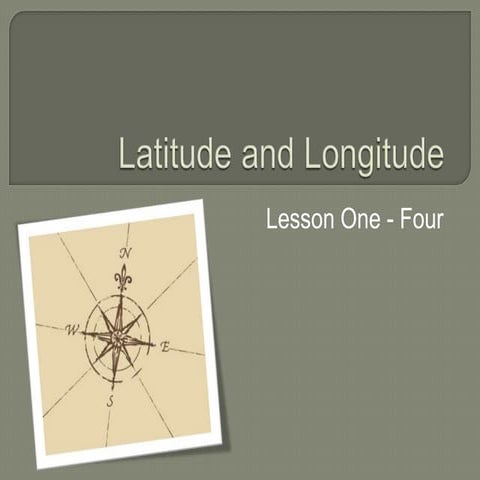 Latitude and longitude