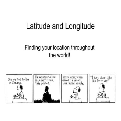 Latitudeand longitude