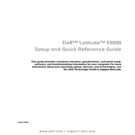 Latitude e6500 manual