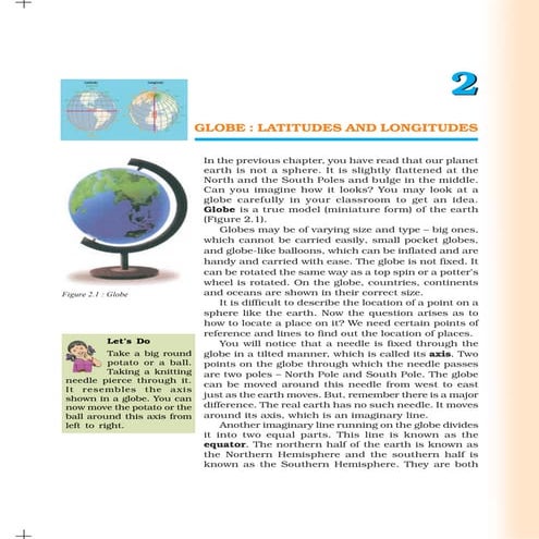 Latitudes and longitudes