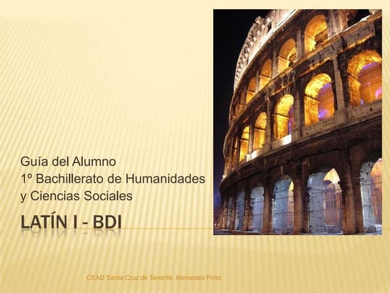 Latín i  guia 11-12 bdi