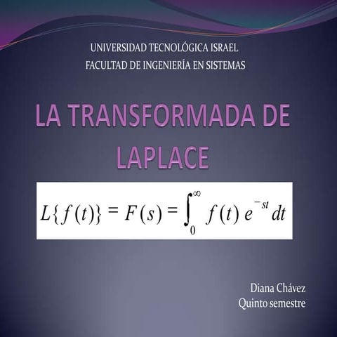 La Transformada De Laplace