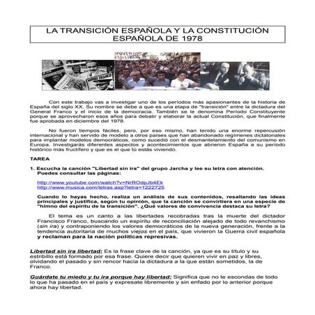 La transición española. | PDF