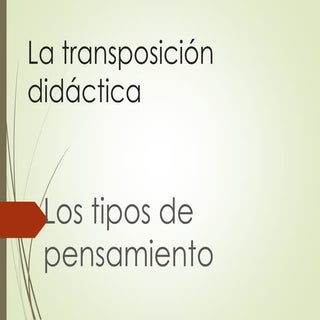La transposición didáctica i   los ...